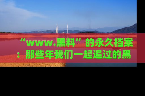 “www.黑料”的永久档案:那些年我们一起追过的黑料真相