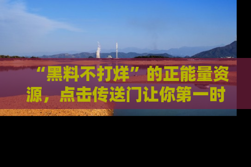 “黑料不打烊”的正能量资源,点击传送门让你第一时间获取最新入口资讯!