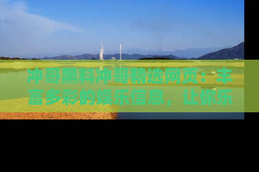 冲哥黑料冲哥精选网页：丰富多彩的娱乐信息，让你乐不停息