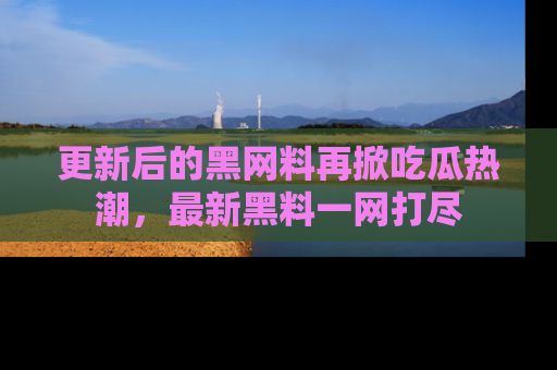 更新后的黑网料再掀吃瓜热潮，最新黑料一网打尽