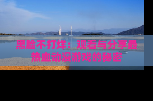 黑脸不打烊：观看与分享最热血动漫游戏的秘密