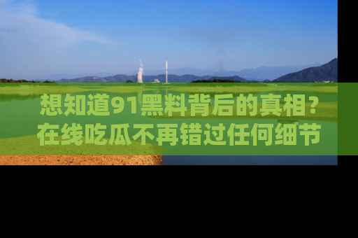 想知道91黑料背后的真相？在线吃瓜不再错过任何细节