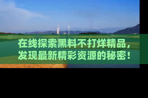 在线探索黑料不打烊精品,发现最新精彩资源的秘密!