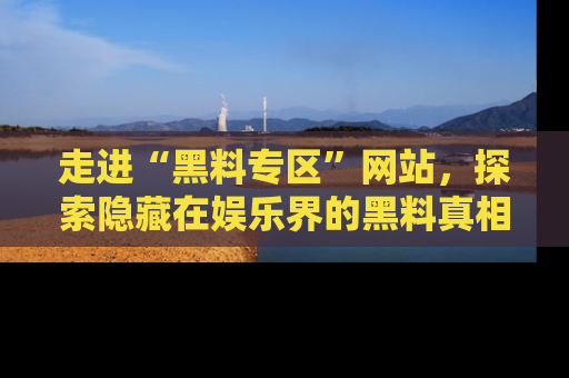 走进“黑料专区”网站,探索隐藏在娱乐界的黑料真相